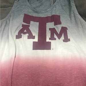 Texas A&M Ombre Tank Top - Maroon & White